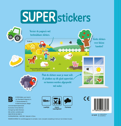 Standaard Uitgeverij - Superstickers - Boerderij 18m+