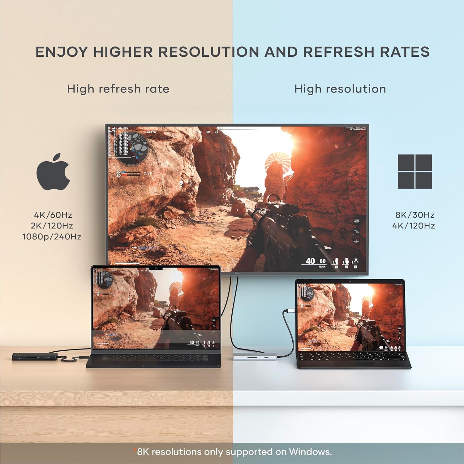 SATECHI 8-in-1 USB-C Hub with Ethernet, HDMI 8K@30Hz, 85W PD Charging, 4x USB-C 10Gbps, Data Transfer and UHS-II SD Card Reader for MacBook Air/Pro/Neo, PC and More – Space Grey V3