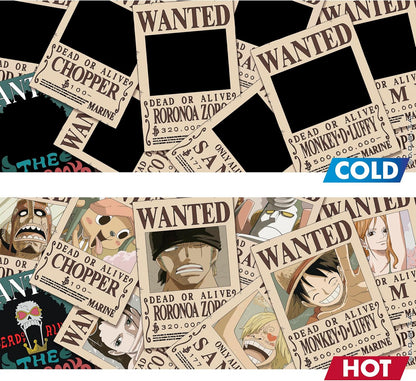 ONE PIECE - Mug Heat Change - 460 ml - Wanted - cardboard box: