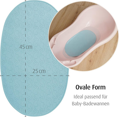 Reer - Myhappybath Baby Bath Mat - Blue - 42 X 25 Cm