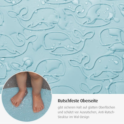 Reer - Myhappybath Baby Bath Mat - Blue - 42 X 25 Cm