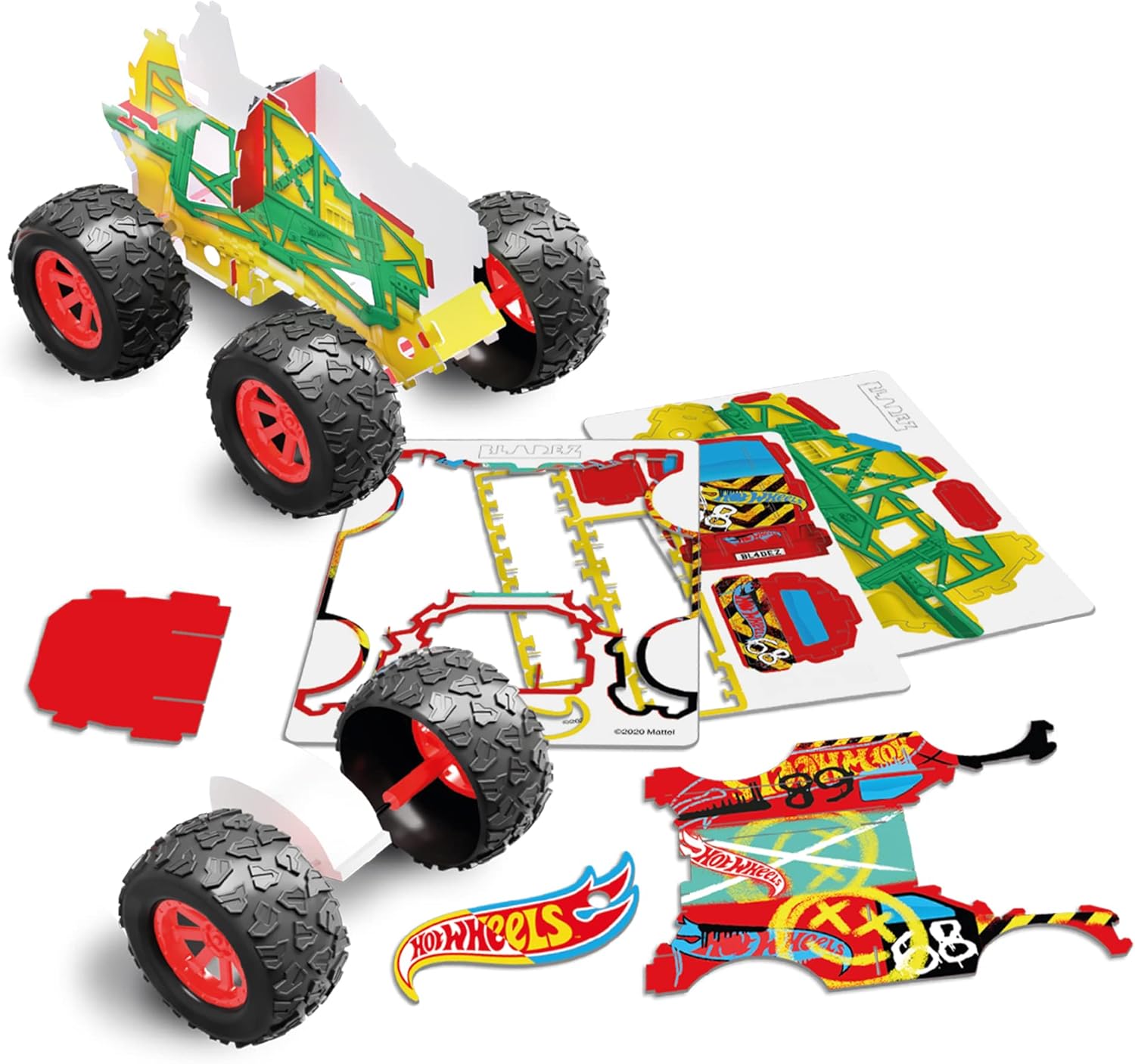 Hot Wheels - Motor Maker Kitz Monster Truck Kit (Bla85578)
