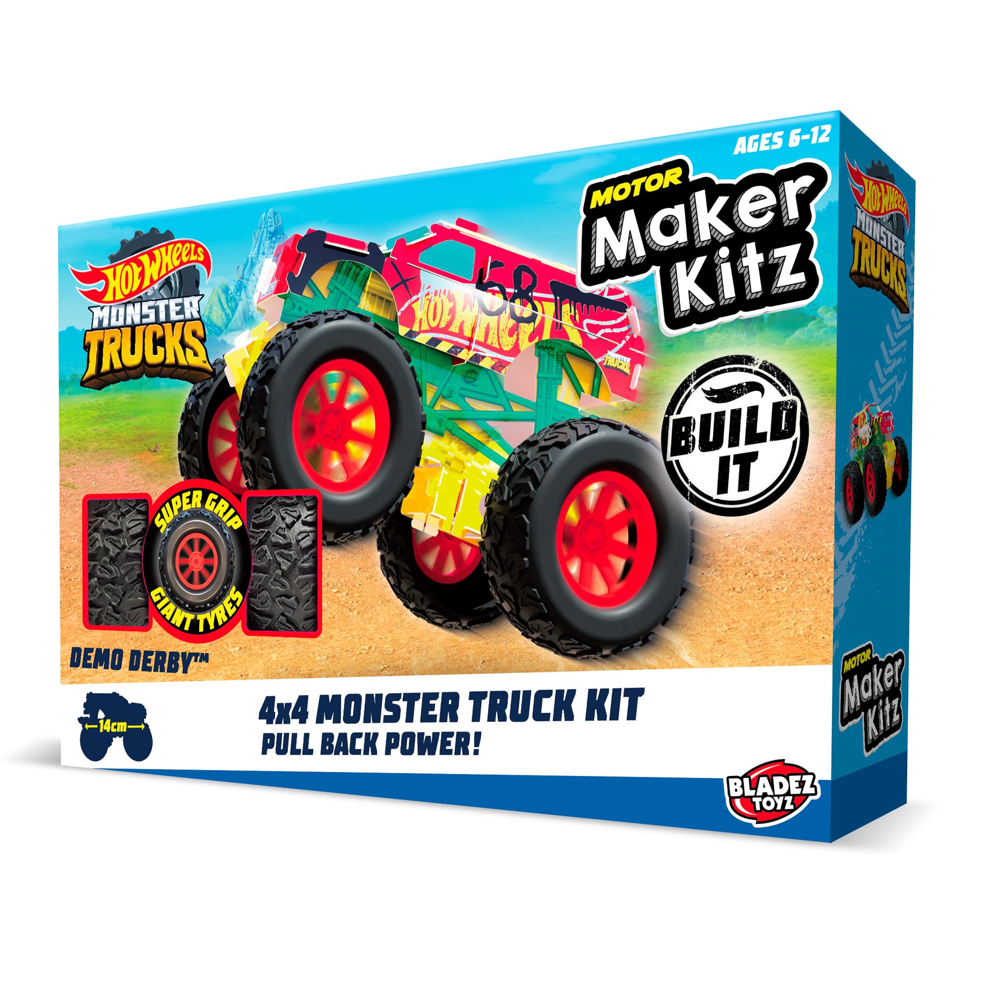 Hot Wheels - Motor Maker Kitz Monster Truck Kit (Bla85578)