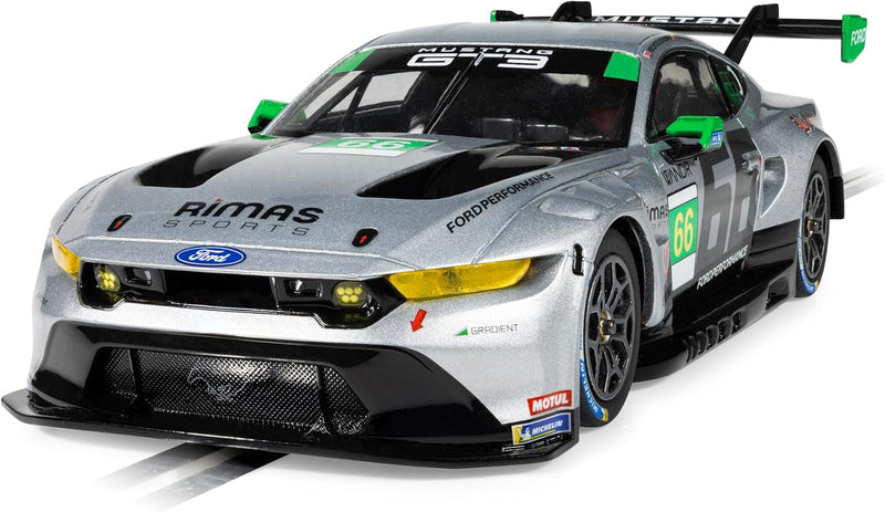 Scalextric C4662 Ford Mustang GT3 - Daytona 2025 - Gradient Racing Slot Cars - World Sport Champ/Endurance, for ages 8+
