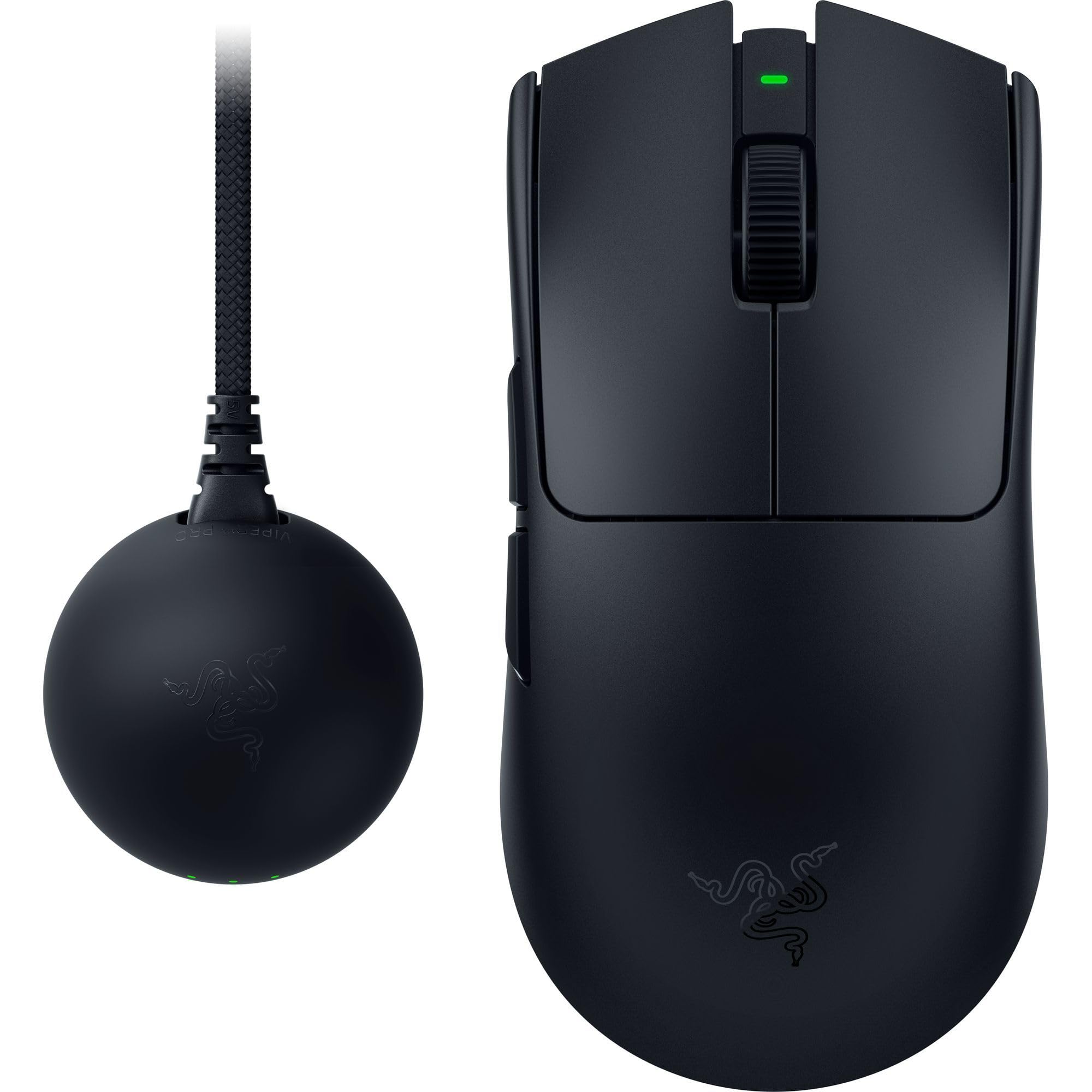 Razer Viper V4 Pro - draadloze en symmetrische gamingmuis voor e-sport - Ultralicht 49 g - HyperSpeed Gen-2 8 KHz polling - Focus Pro 50K-sensor - Optisch scrollwiel - PC/Mac | Zwart
