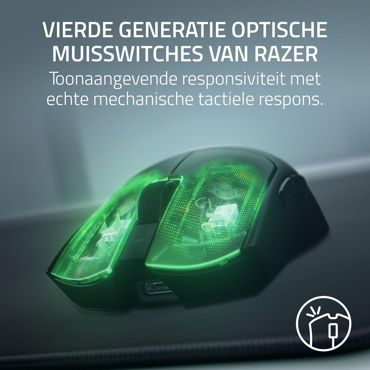 Razer Viper V4 Pro - draadloze en symmetrische gamingmuis voor e-sport - Ultralicht 49 g - HyperSpeed Gen-2 8 KHz polling - Focus Pro 50K-sensor - Optisch scrollwiel - PC/Mac | Zwart