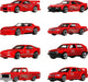 Hot Wheels Toy Cars & Trucks 8-Pack, Set of 8 Die-Cast 1:64 Scale Retro Vehicles with Special Mattel 80th Anniversary Deco & Packaging
