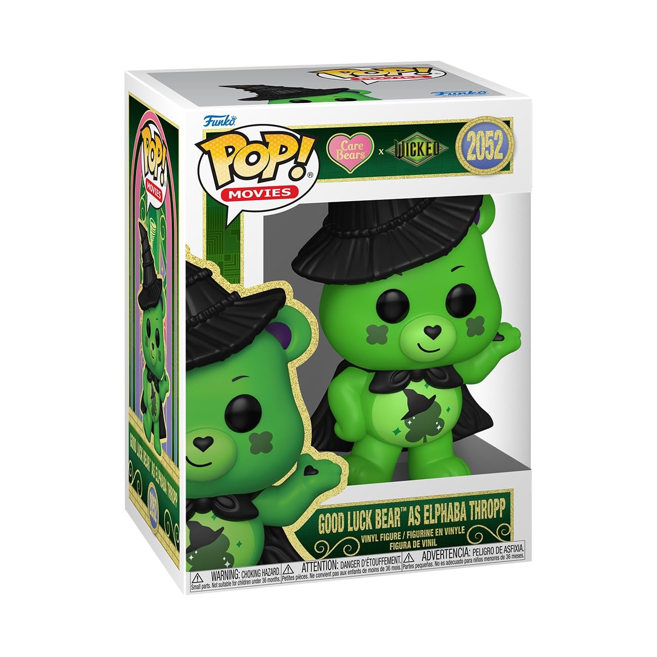 Funko POP! Movies: Wicked x Care Bears - Good luck Bear with Elphaba - Figura in vinile da collezione - Idea regalo - Prodotto ufficiale - Giocattoli per bambini e adulti
