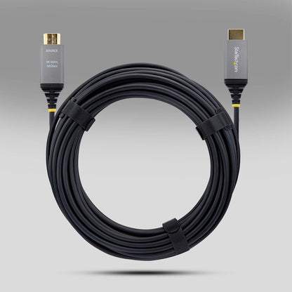 StarTech 30m (100ft) HDMI 2.1 Hybrid Active Optical Cable (AOC), CMP Plenum, 8K 60Hz, 48Gbps, Ultra High Speed HDMI 2.1/2.0 Cable