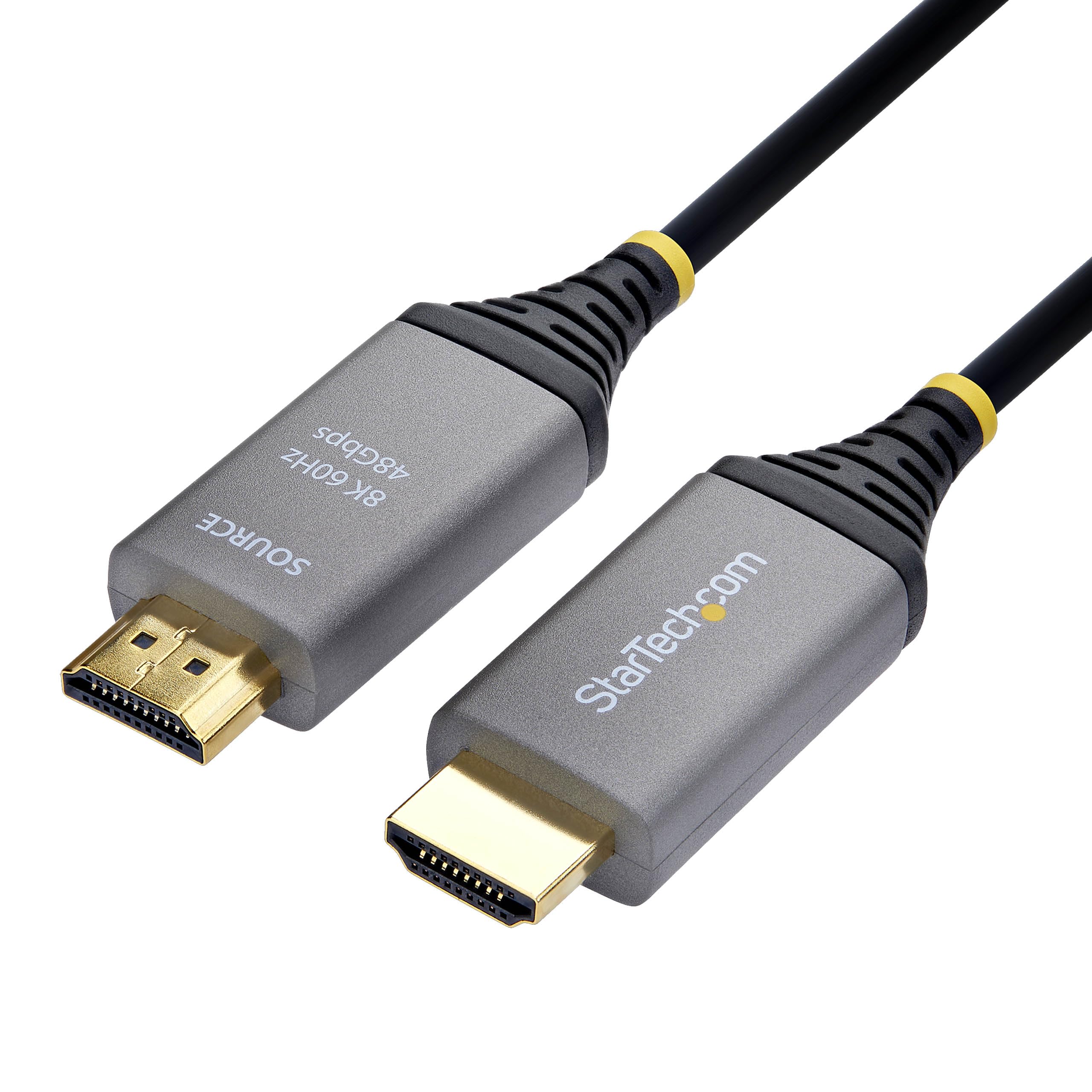 StarTech 30m (100ft) HDMI 2.1 Hybrid Active Optical Cable (AOC), CMP Plenum, 8K 60Hz, 48Gbps, Ultra High Speed HDMI 2.1/2.0 Cable