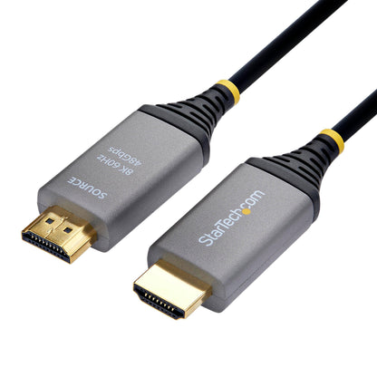 StarTech 30m (100ft) HDMI 2.1 Hybrid Active Optical Cable (AOC), CMP Plenum, 8K 60Hz, 48Gbps, Ultra High Speed HDMI 2.1/2.0 Cable