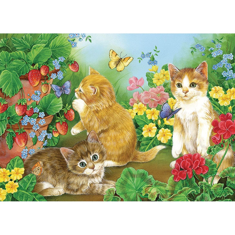 Cobble Hill - 35 Piece Tray Puzzle - Kitten Playtime - For Both Older & Younger Puzzlers - Ideal For Travel - Delightful Gift Idea