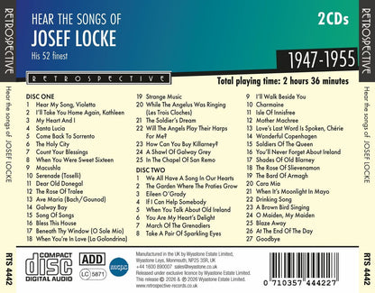 Hear the Songs of Josef Locke: His 52 Finest 1947-1955