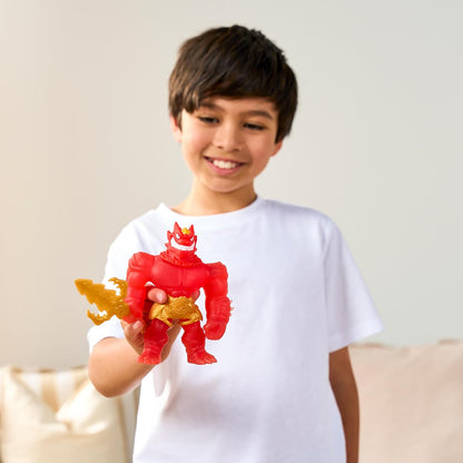Goo Jitzu, Blazagon, Stretchy Collectible Action Figure, With Unique Goo Filling & Weapon, Tactile Sensory Toy That Stretches Up To 3x Its Size