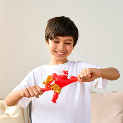 Goo Jitzu, Blazagon, Stretchy Collectible Action Figure, With Unique Goo Filling & Weapon, Tactile Sensory Toy That Stretches Up To 3x Its Size