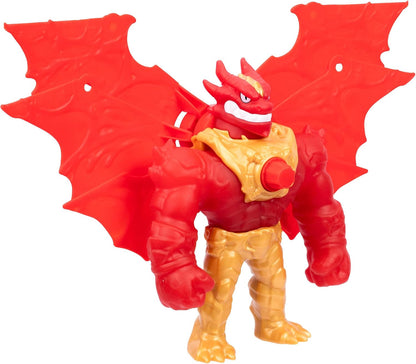 Goo Jitzu Battlewing Blazagon Power-Up Figure – 8.5” Tall, Stretchy Action Figure with Massive Battle Wings, Goo-Activated Power