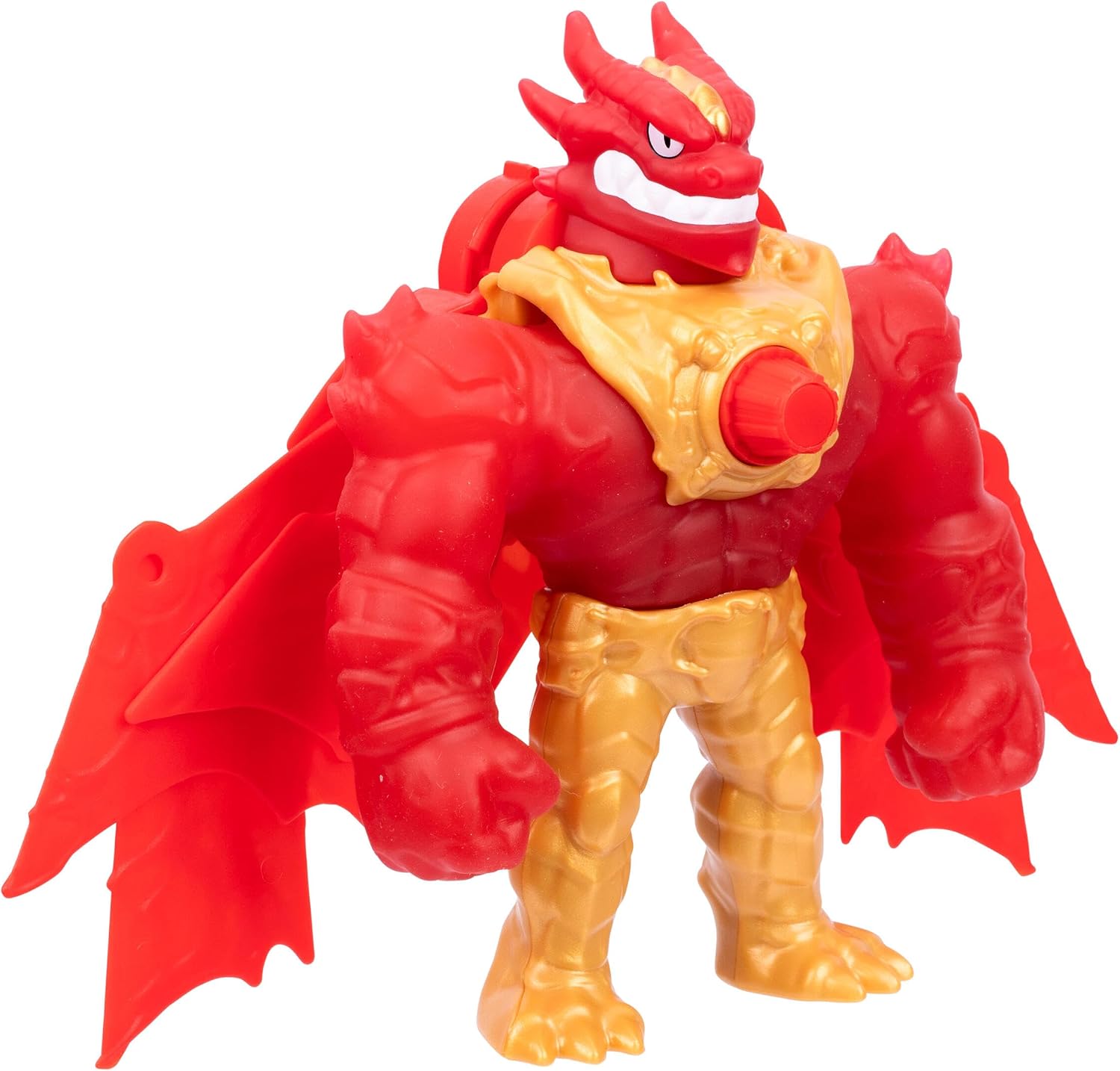 Goo Jitzu Battlewing Blazagon Power-Up Figure – 8.5” Tall, Stretchy Action Figure with Massive Battle Wings, Goo-Activated Power