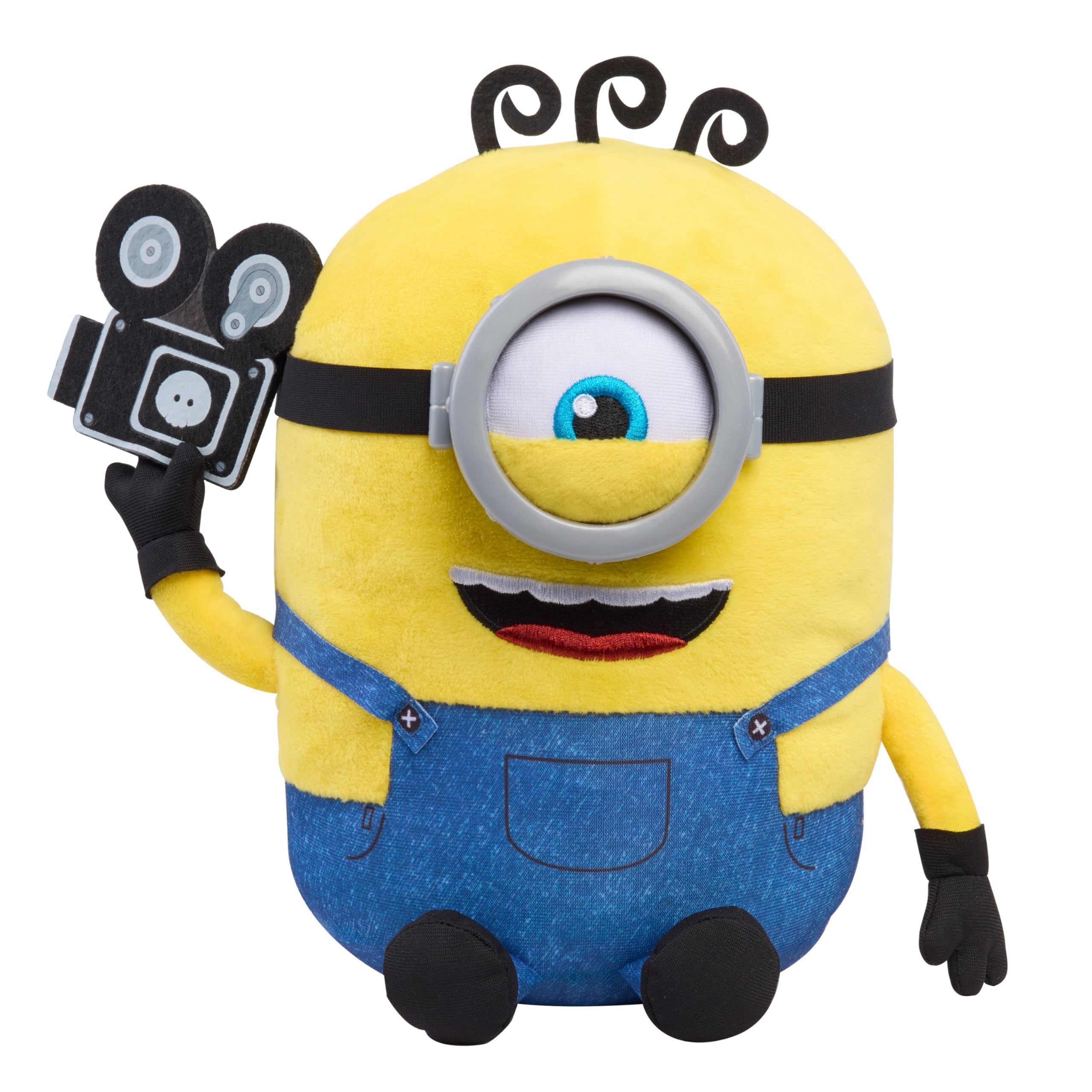 Just Play Illumination Minions Babbling James 23 cm Interactive Plush with Sounds, Phrases & Singing, Ages 3+ | 23 cm Plush with Sounds, Phrases & Singing, Ages 3+