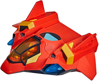 Disney Jr. Serie Marvel's Iron Man und Seine fantastischen Freunde Iron Jet Action-Set, Action-Figuren (7,6 cm) mit Fahrzeug und Battle-Anzug, Superhelden-Spielzeuge, ab 3 Jahren