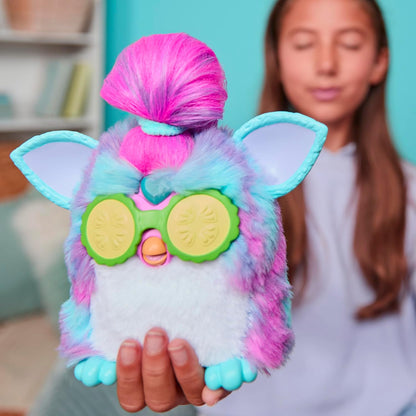 Furby Vibes Blue Razz Interactive Electronic Plush Toy for Girls & Boys 6+