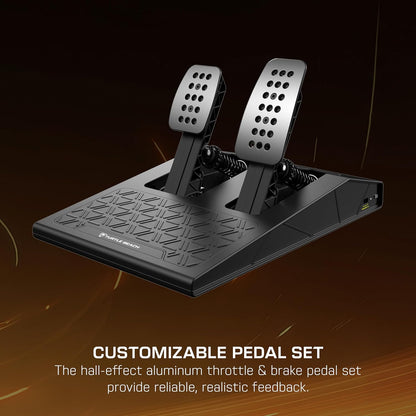 Turtle Beach Velocityone Race Kd3 Pc/Xbox/Mobile, Turtle Beach VelocityOne Race KD3 Volante e pedali con force feedback a trasmissione diretta per Xbox Series X|S, Xbox One e PC Windows – Pedali di freno e acceleratore a effetto Hall