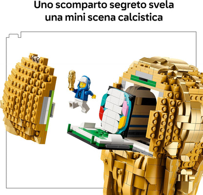LEGO Editions Trofeo Ufficiale della Coppa del Mondo FIFA - Kit di Modellismo Fai da Te 3D con Minifigure da Collezione - Regalo per Ragazzi e Ragazze da 12 Anni in su e Adulti Fan dello Sport - 43020