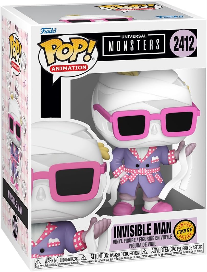 Funko POP! Movies: Universal Monsters - Invisible Man - 1 in 6 chance of receiving the rare Chase variant - Styles may vary - Collectable Vinyl Figure - Gift Idea - Official Merchandise