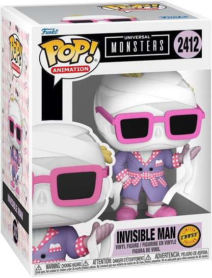 Funko POP! Movies: Universal Monsters - Invisible Man - 1 in 6 chance of receiving the rare Chase variant - Styles may vary - Collectable Vinyl Figure - Gift Idea - Official Merchandise