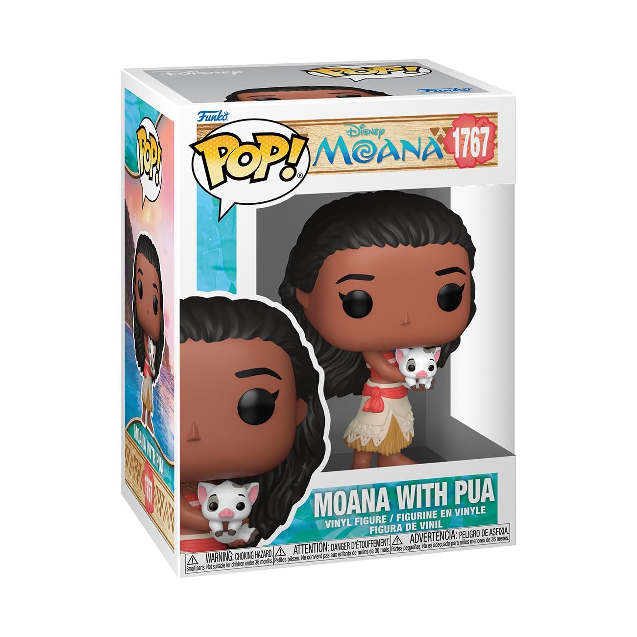 Funko POP! Disney: Moana- Moana with Pua - Sammelbare Vinylfigur - Geschenkidee - Offizielles Merchandise - Spielzeug für Kinder & Erwachsene - Modellfigur für Sammler und zur Ausstellung