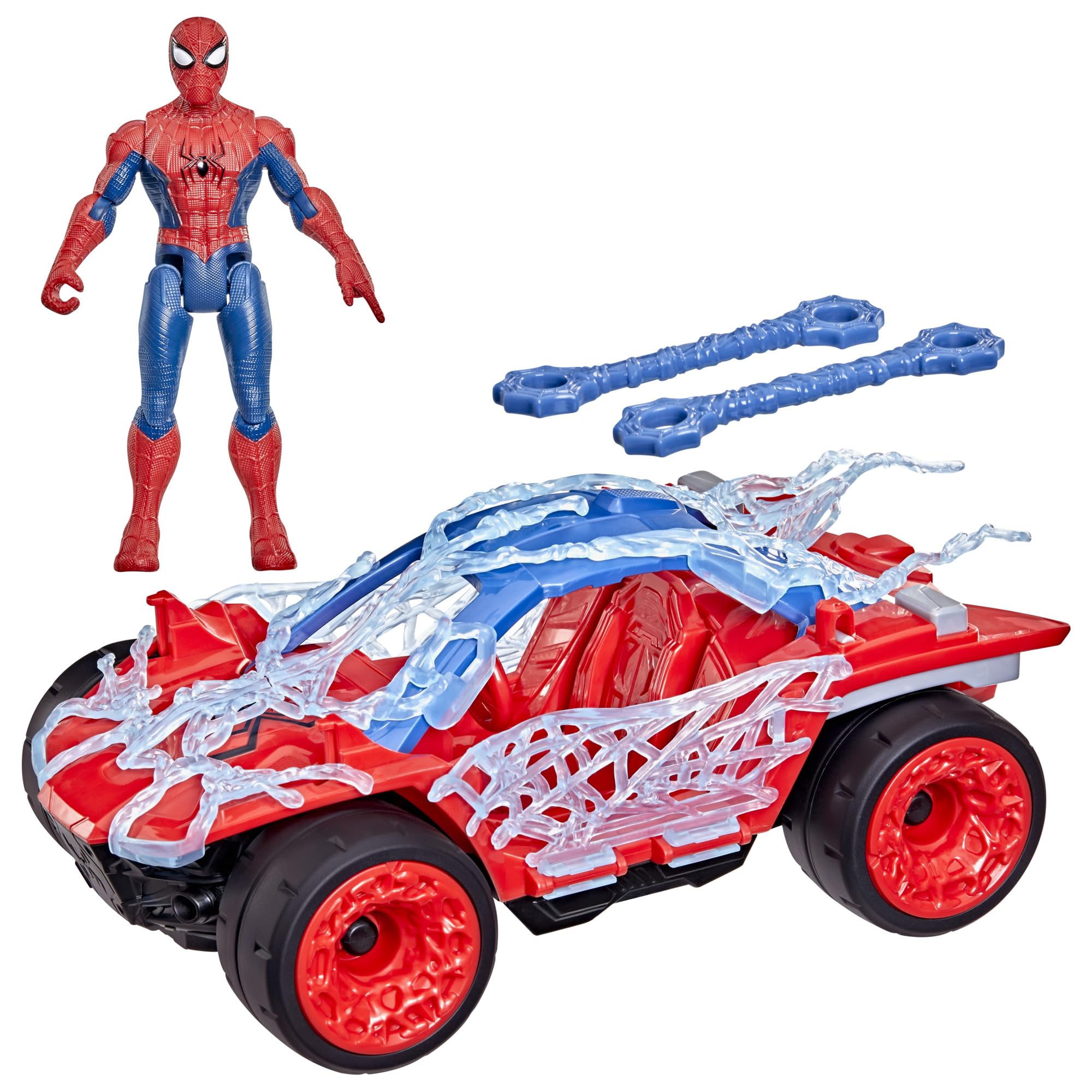 Marvel Studios Spider-Man: Brand New Day ActionVerse Stretch & Blast Buggy, 4.5-Inch Action Figure & Vehicle Toy Set, Super Hero Toys , Ages 4+