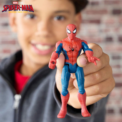 Marvel Studios Spider-Man: Brand New Day ActionVerse Stretch & Blast Buggy, 11.4-cm Action Figure & Vehicle Toy Set, Super Hero Toys, Ages 4+