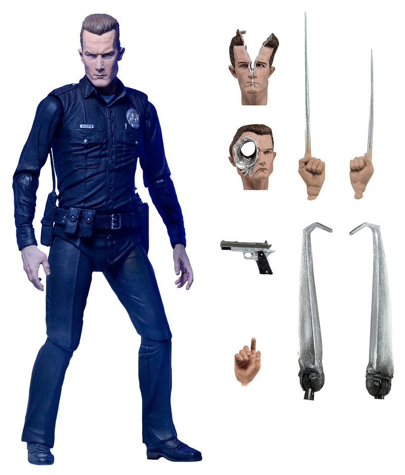 Terminator 2 51909 2 7" Ultimate T 1000 Figure, Multicolor