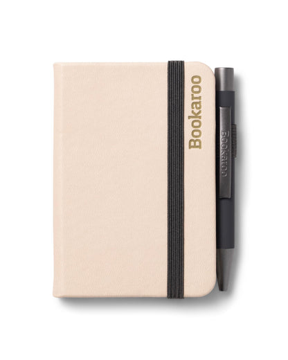 IF Bookaroo Notebook - A7 Pocket and Handbag size Notebook plus Black Ballpoint Pen, 192 pages