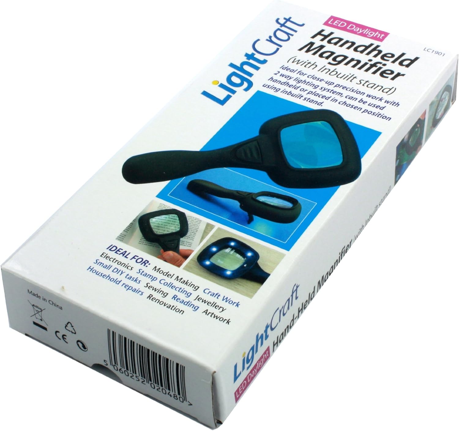Lightcraft - Led Handheld Magnifier 4X (With Inbuilt Stand)