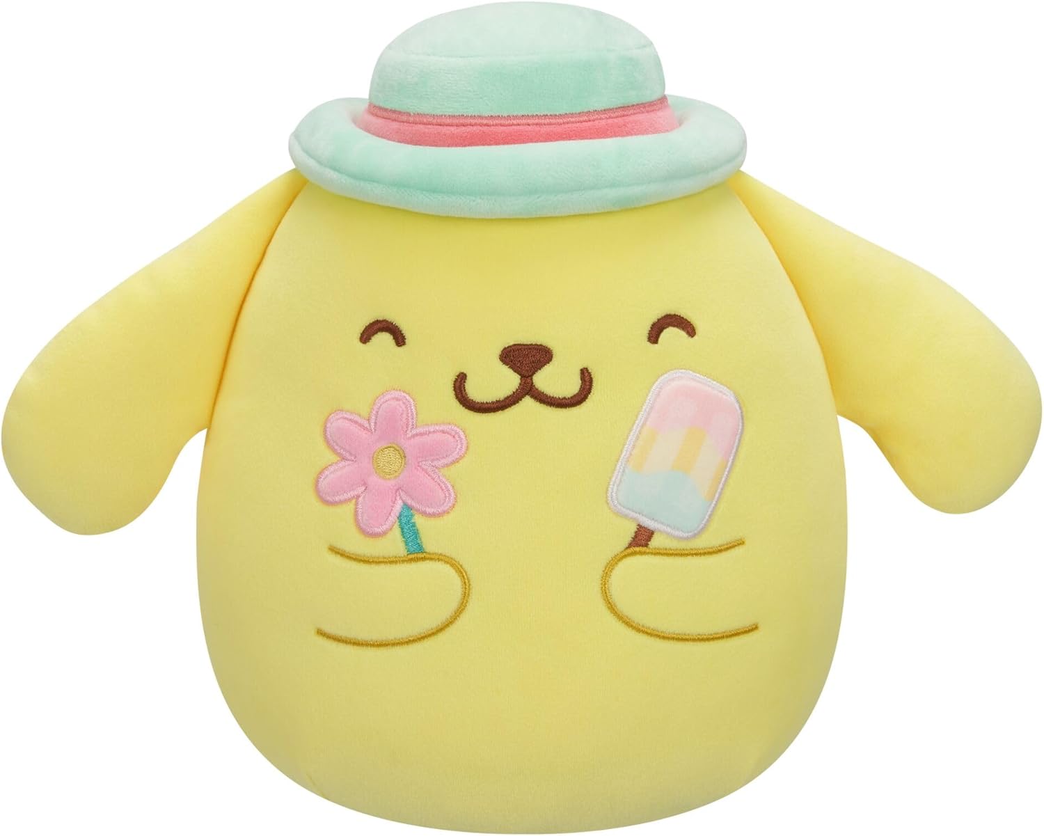 Sanrio Squishmallow Plush Figure Hello Kitty And Friends Seize The Moment Pompompurin Popsicle 20 Cm