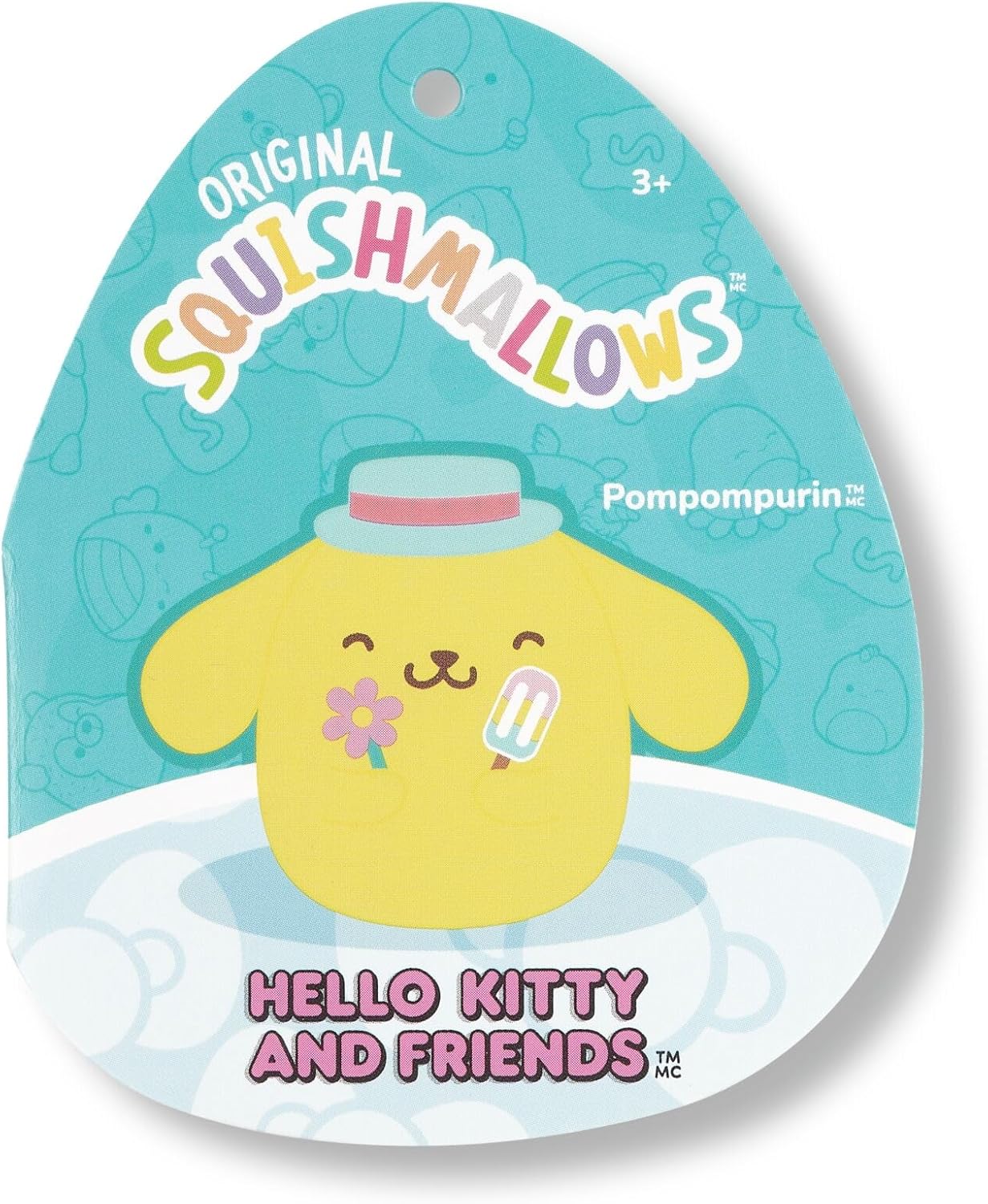 Sanrio Squishmallow Plush Figure Hello Kitty And Friends Seize The Moment Pompompurin Popsicle 20 Cm