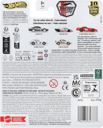 Hot Wheels Jaguar XJS Car Culture Vehicle, Premium 1:64 Scale Die-Cast Toy Car with Real Riders Tires & Metal/Metal Body & Chassis, JKF02
