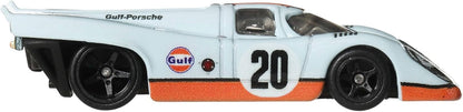 Hot Wheels Porsche 917 K Car Culture Vehicle, Premium 1:64 Scale Die-Cast Toy Car with Real Riders Tires & Metal/Metal Body & Chassis, JKF03