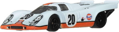 Hot Wheels Porsche 917 K Car Culture Vehicle, Premium 1:64 Scale Die-Cast Toy Car with Real Riders Tires & Metal/Metal Body & Chassis, JKF03