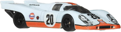 Hot Wheels Porsche 917 K Car Culture Vehicle, Premium 1:64 Scale Die-Cast Toy Car with Real Riders Tires & Metal/Metal Body & Chassis, JKF03