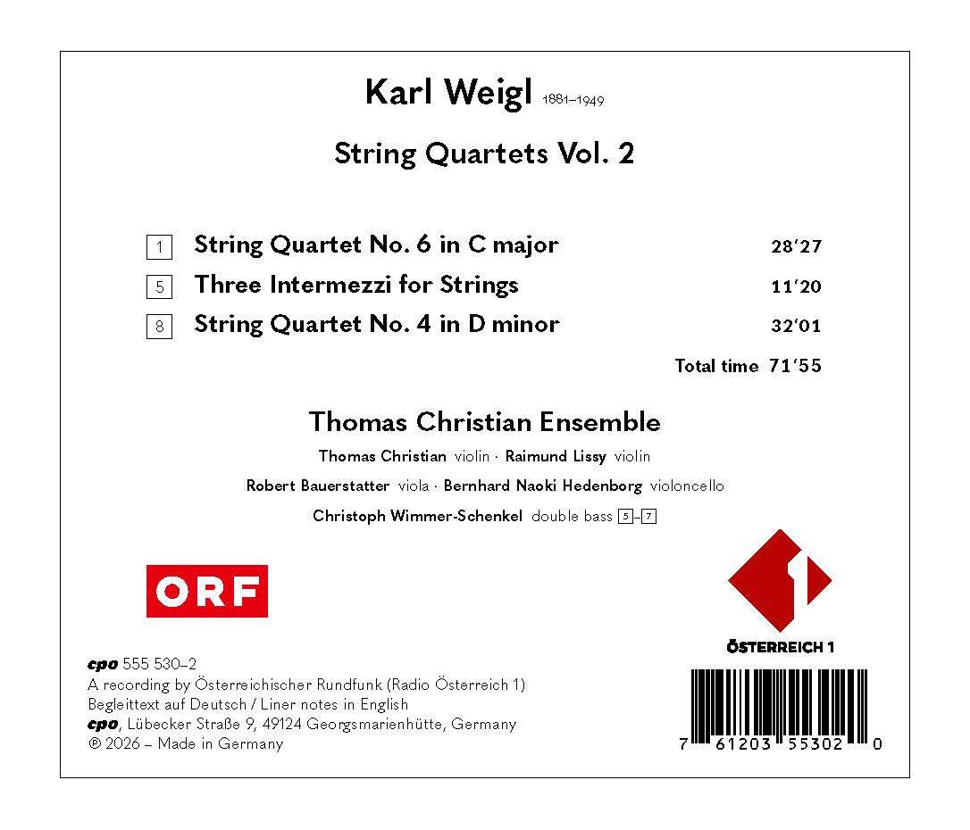 Karl Weigl: String Quartets 4 & 6/Intermezzi