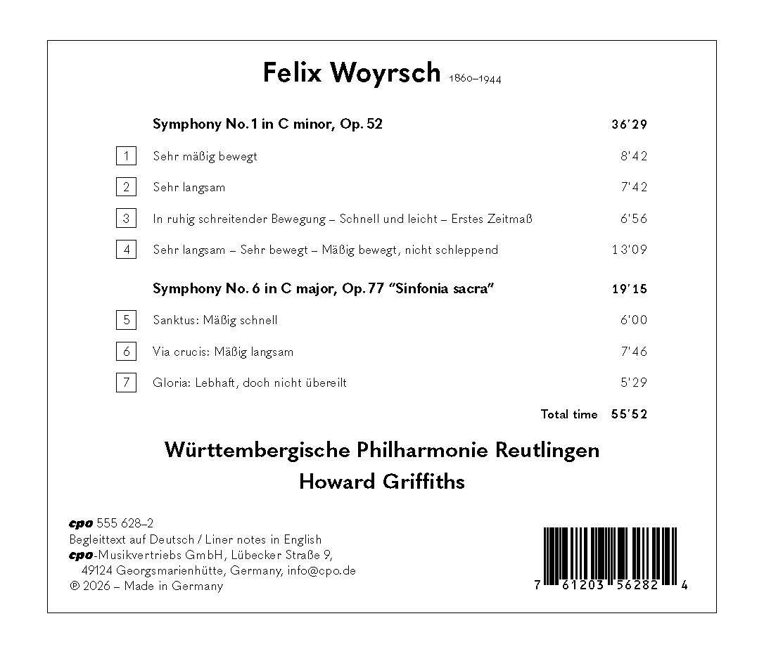 Felix Woyrsch: Symphonies Nos. 1 & 6