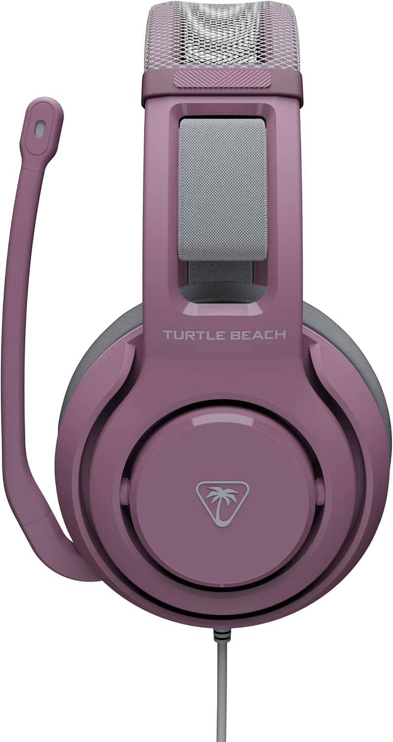 Turtle Beach Atlas 200 Lilac Mist Bedrade Multiplatform Gamingheadset | voor Xbox, PlayStation en PC met Nanoclear-drivers van 50 mm en opklap- en dempbare microfoon, Turtle Beach - Atlas 200 Mp Lilac Mist