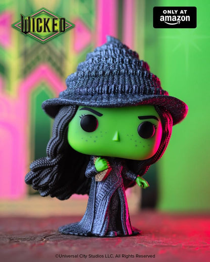 Funko Pop! Movies: Wicked: For Good - Elphaba (Glitter) - Amazon Exclusive - Collectable Vinyl Figure - Gift Idea - Official Merchandise - Toys for Kids & Adults - Model Figure for Collectors