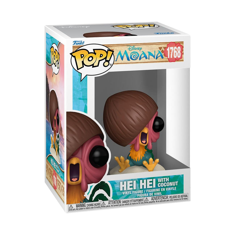 Funko POP! Disney: Moana - HEI HEI with Coconut - Sammelbare Vinylfigur - Geschenkidee - Offizielles Merchandise - Spielzeug für Kinder & Erwachsene - Modellfigur für Sammler und zur Ausstellung