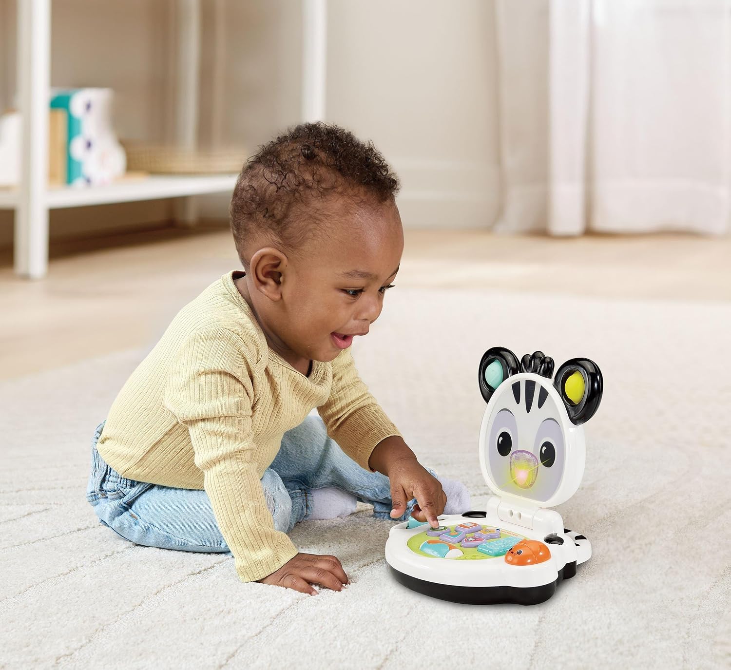 VTech educatieve baby laptop zebra - interactief speelgoed voor peuters