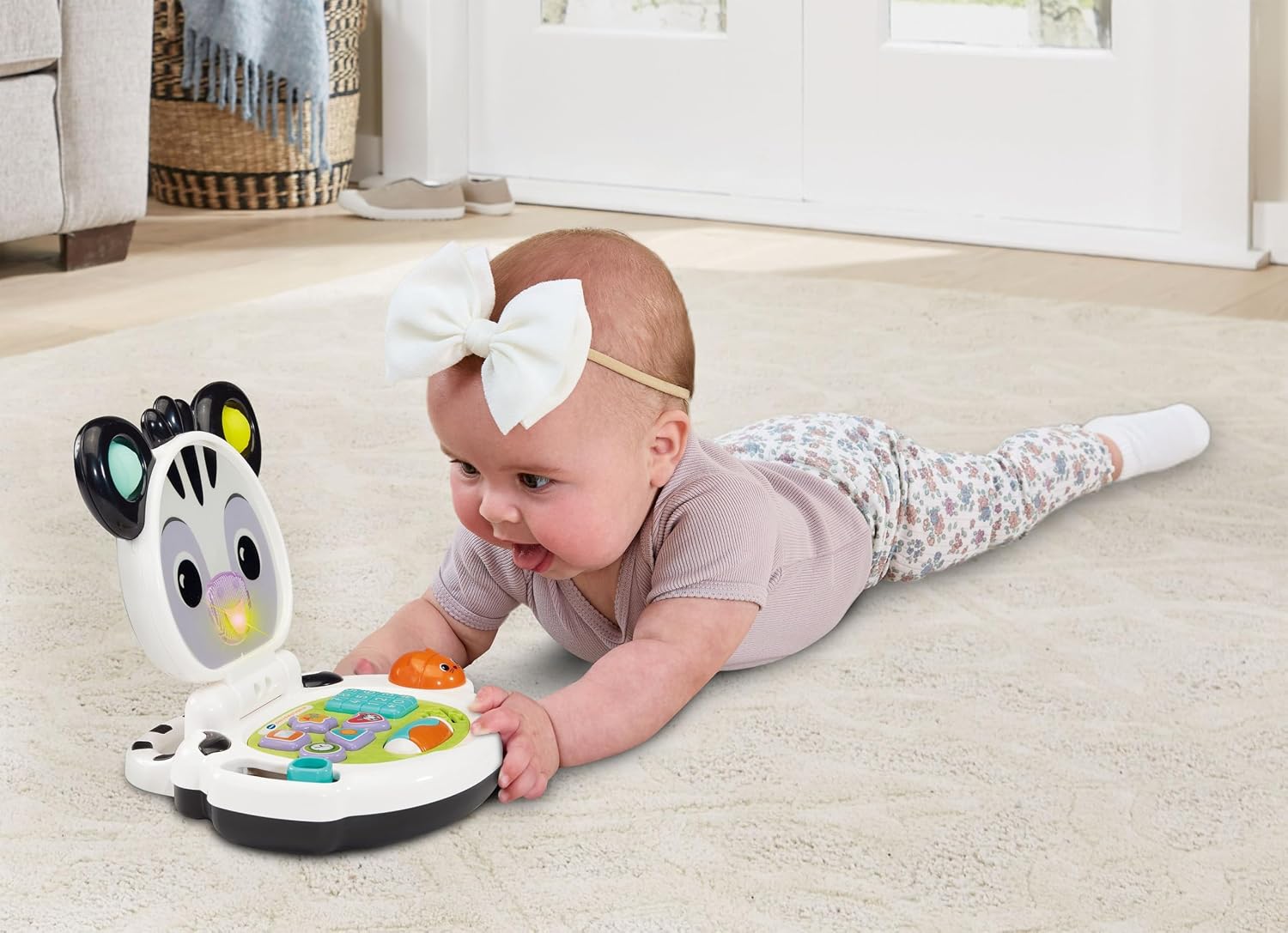 VTech educatieve baby laptop zebra - interactief speelgoed voor peuters