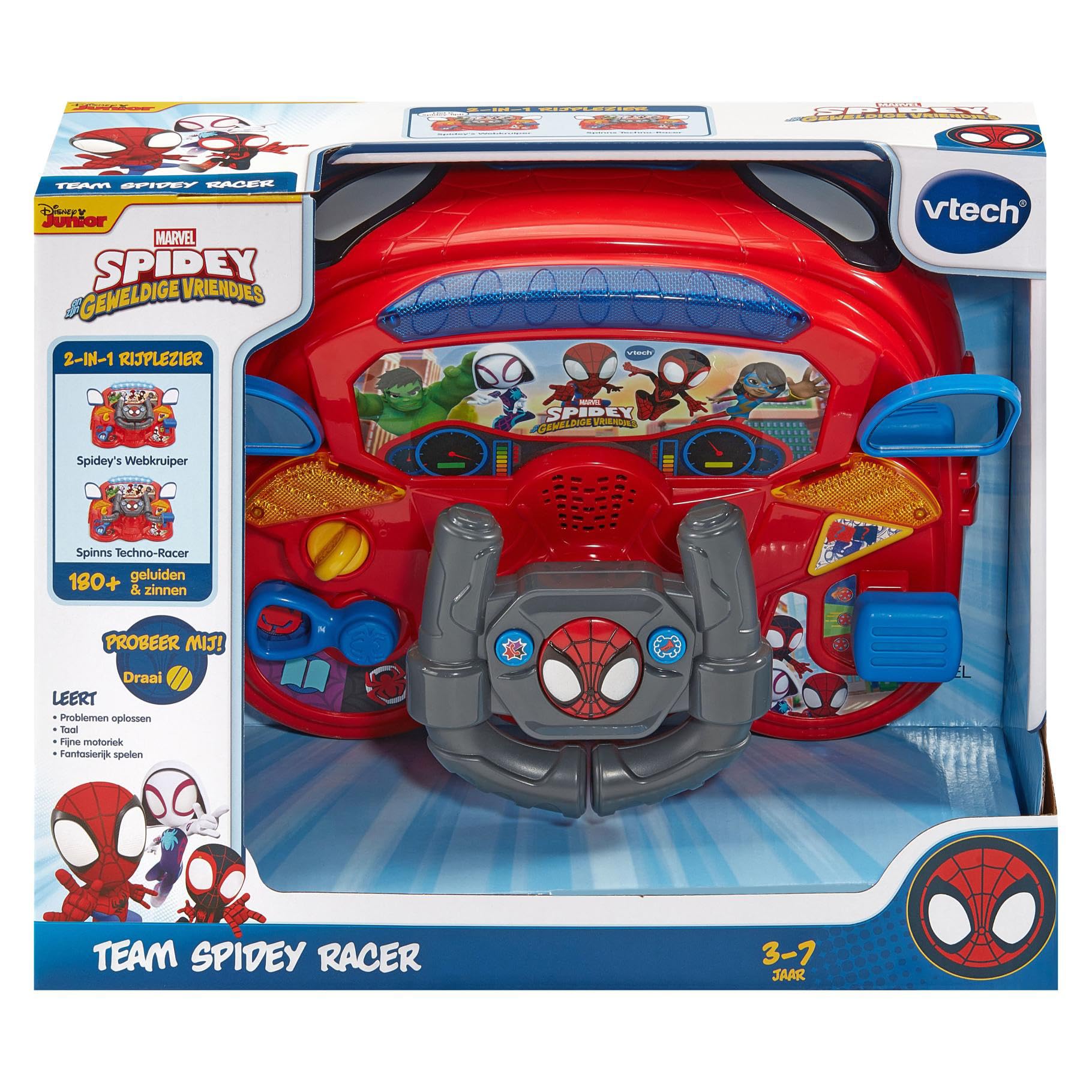 VTech speelgoedauto Team Spidey Racer - interactief speelgoed