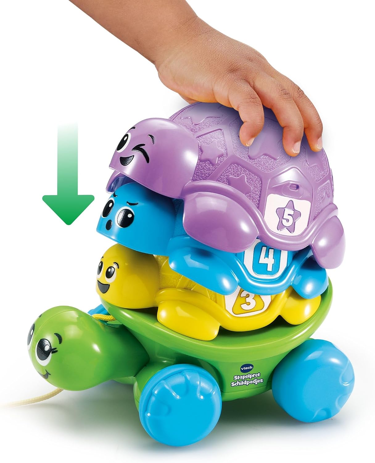 VTech speelgoed - Stapelpret Schildpadjes kleurrijk stapelspeelgoed