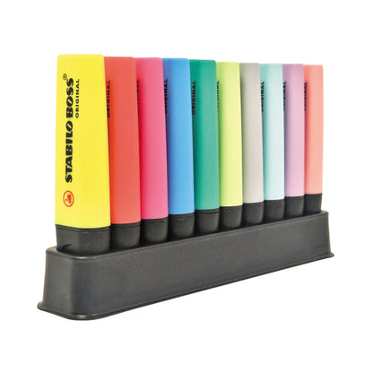 STABILO - Markeerstift - BOSS ORIGINAL - Premium highlighter - Deskset met 10 kleuren